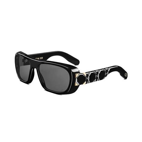 Lady 95.22 S1I Black Rectangular Sunglasses 